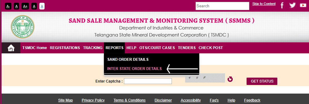 inter state order details